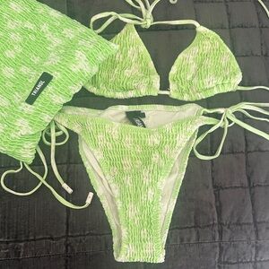 Triangl Swimwear Neon Green Bikini Set